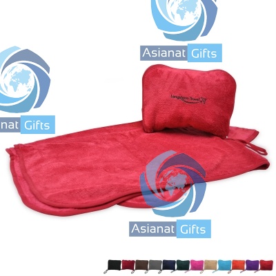 Convertible Travel Nap Blanket with Pillow Cover