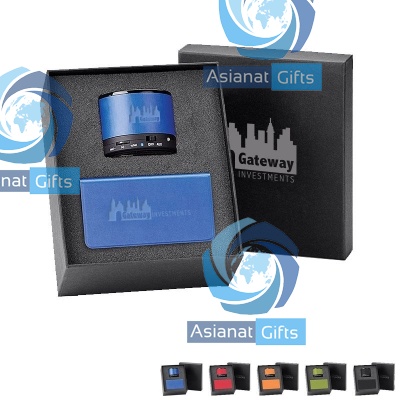 Bluetooth Speaker &amp; Power Bank (6,000 mAh) Gift Set