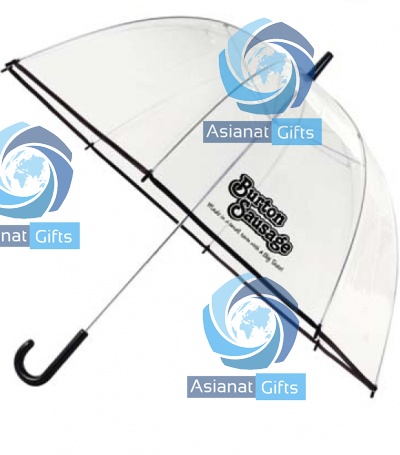 The 47&quot; Clear Umbrella with Hook Handle