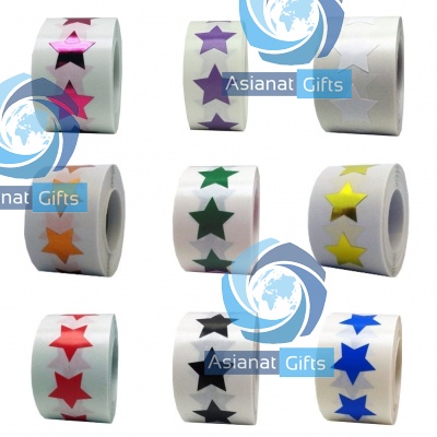 Removable Star Labels, 500pcs/Roll, 0.75 Inch